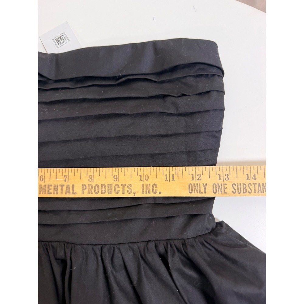 WAYF Strapless Mini Dress Women XS Black NEW Pleated Fit and Flare 93123WCH - Picture 7 of 8